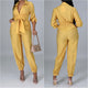 Cee-Cee Fancy Jumpsuit Mustard